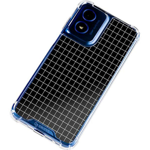Black Grid Moto G 5G (2024) Clear Case